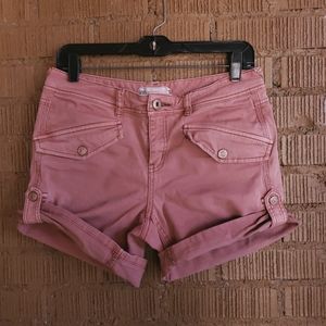 Free People Orange Adjustable Length Shorts